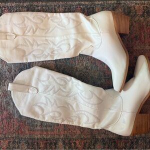 Billini White Western Over-the-Knee Boots